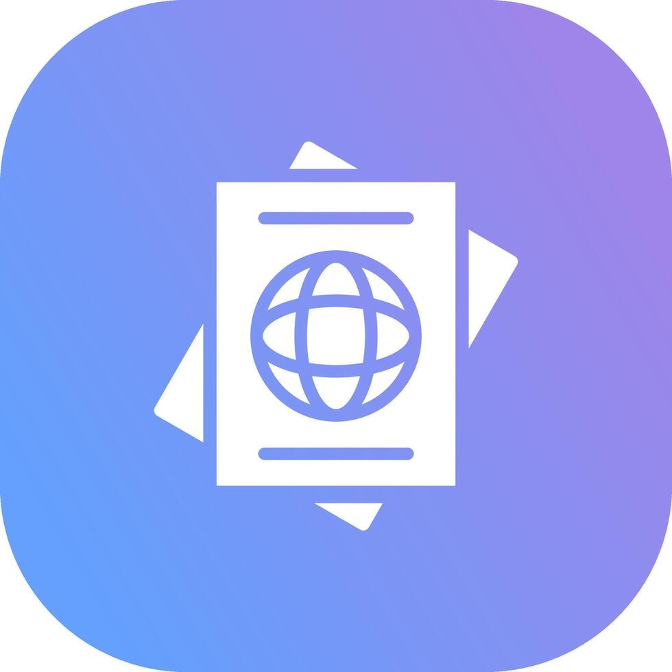 Passport Creative Icon Design vector
