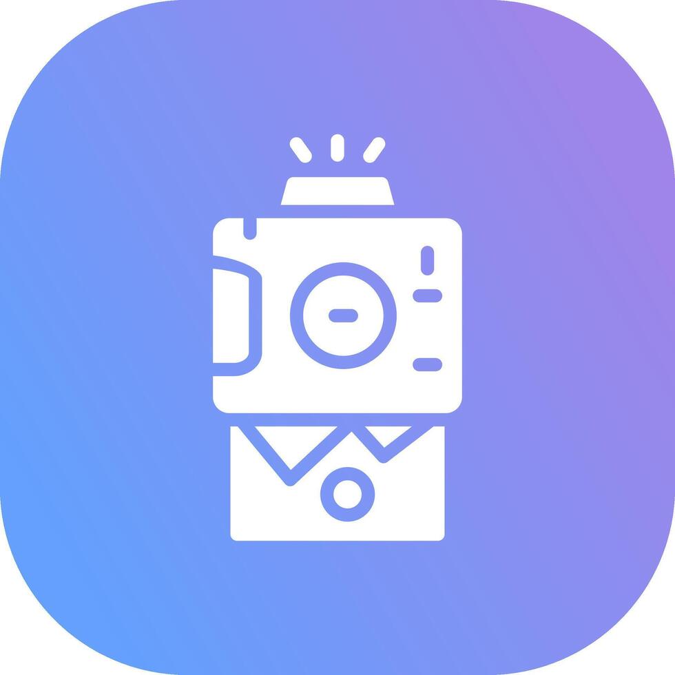 Instant Camera Creative Icon Design vector