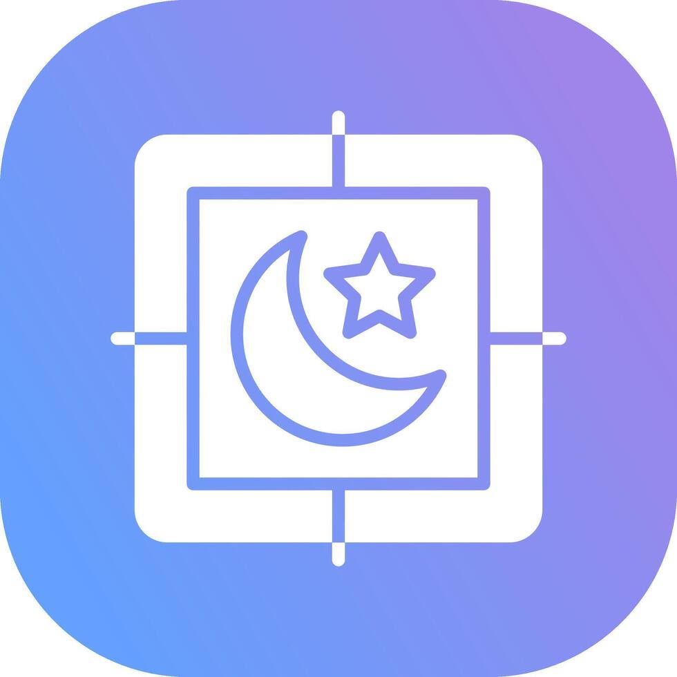 Night Creative Icon Design vector