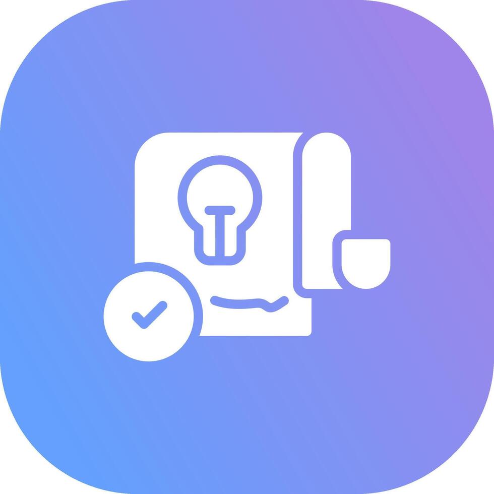 Patent Creative Icon Design vector