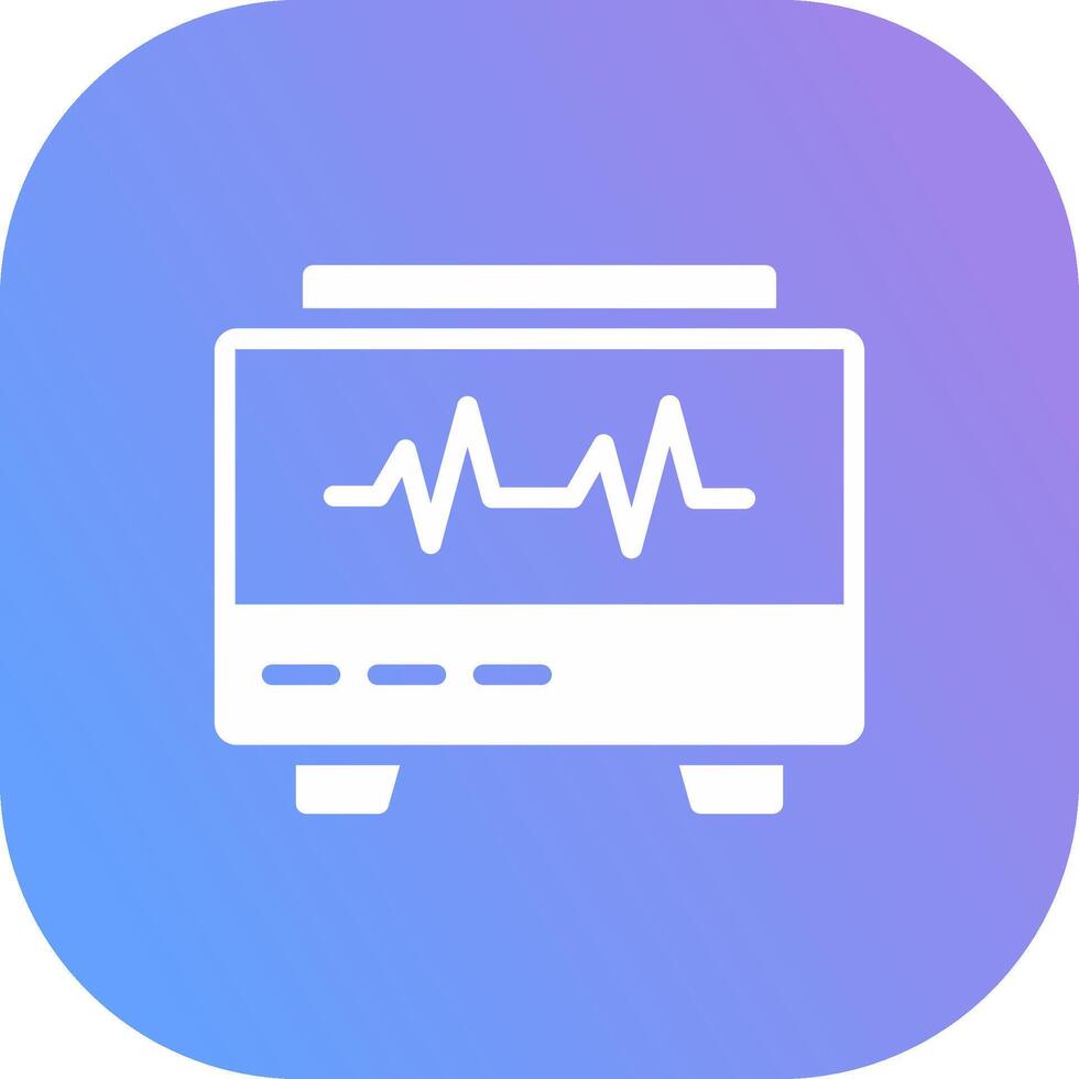 EKG Monitor Creative Icon Design vector