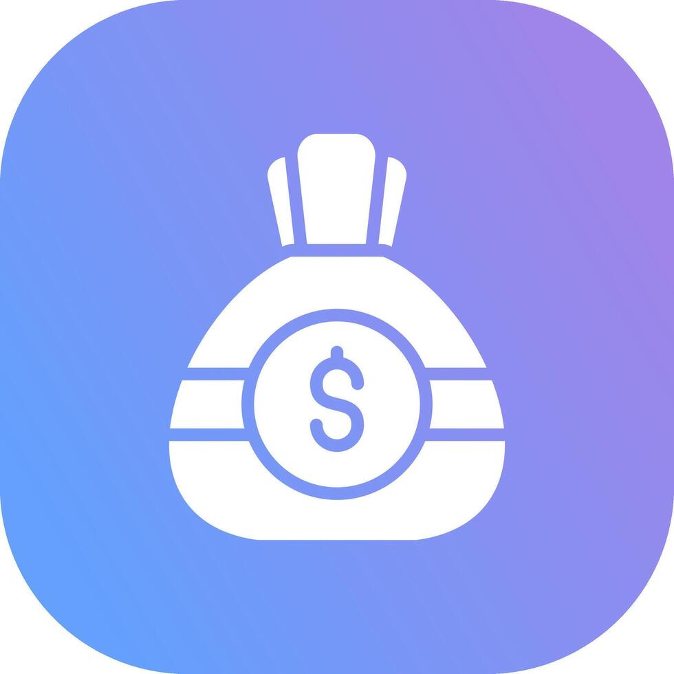 Money Bag Creative Icon Design vector