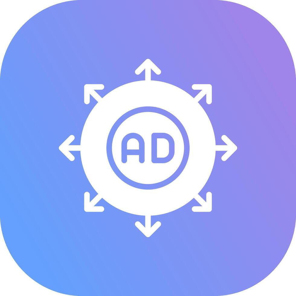 Advertising Submission Creative Icon Design vector