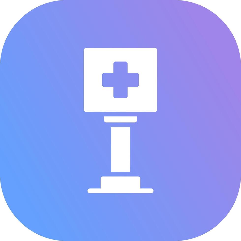 Healthcare Sign Board Creative Icon Design vector