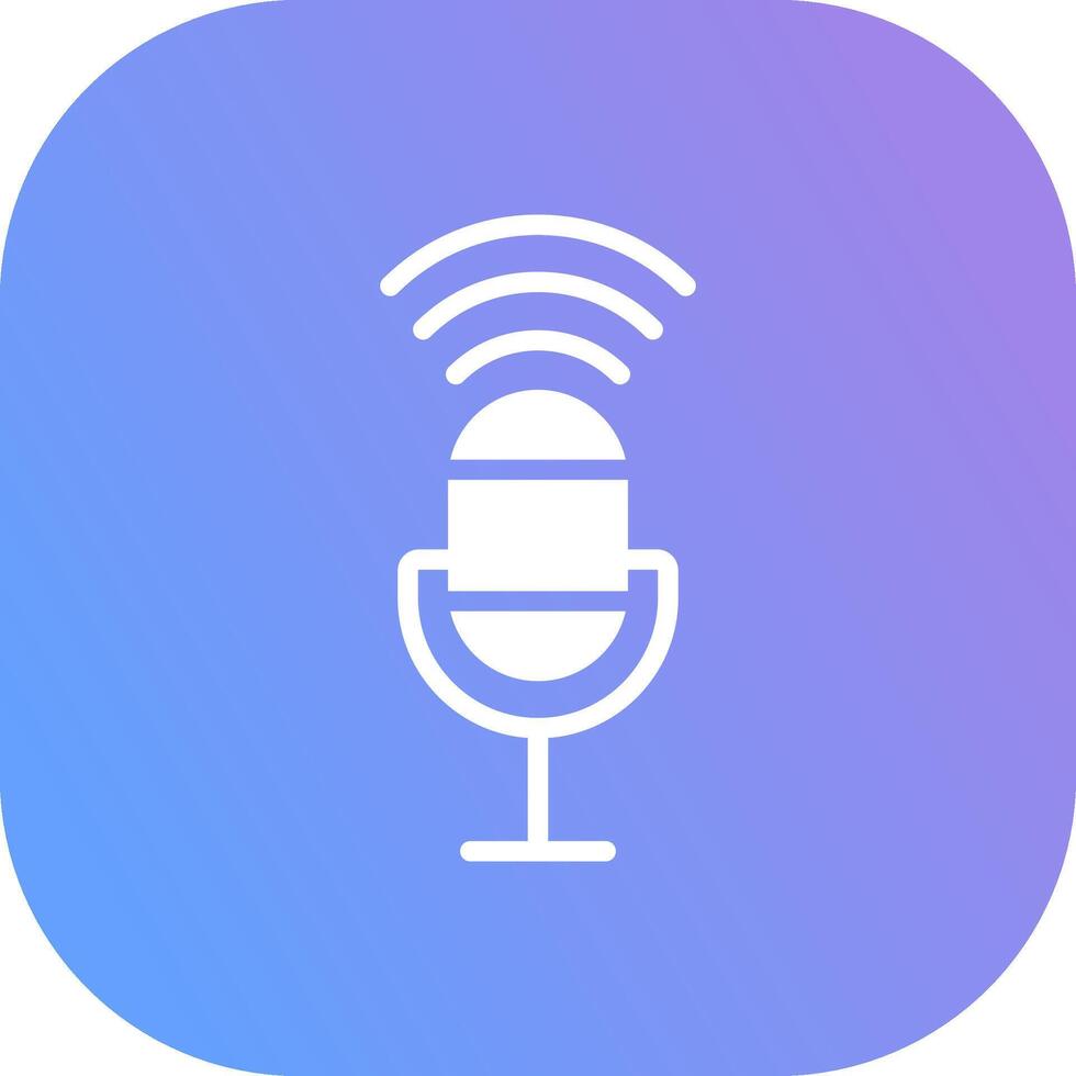 Voice Control Creative Icon Design vector