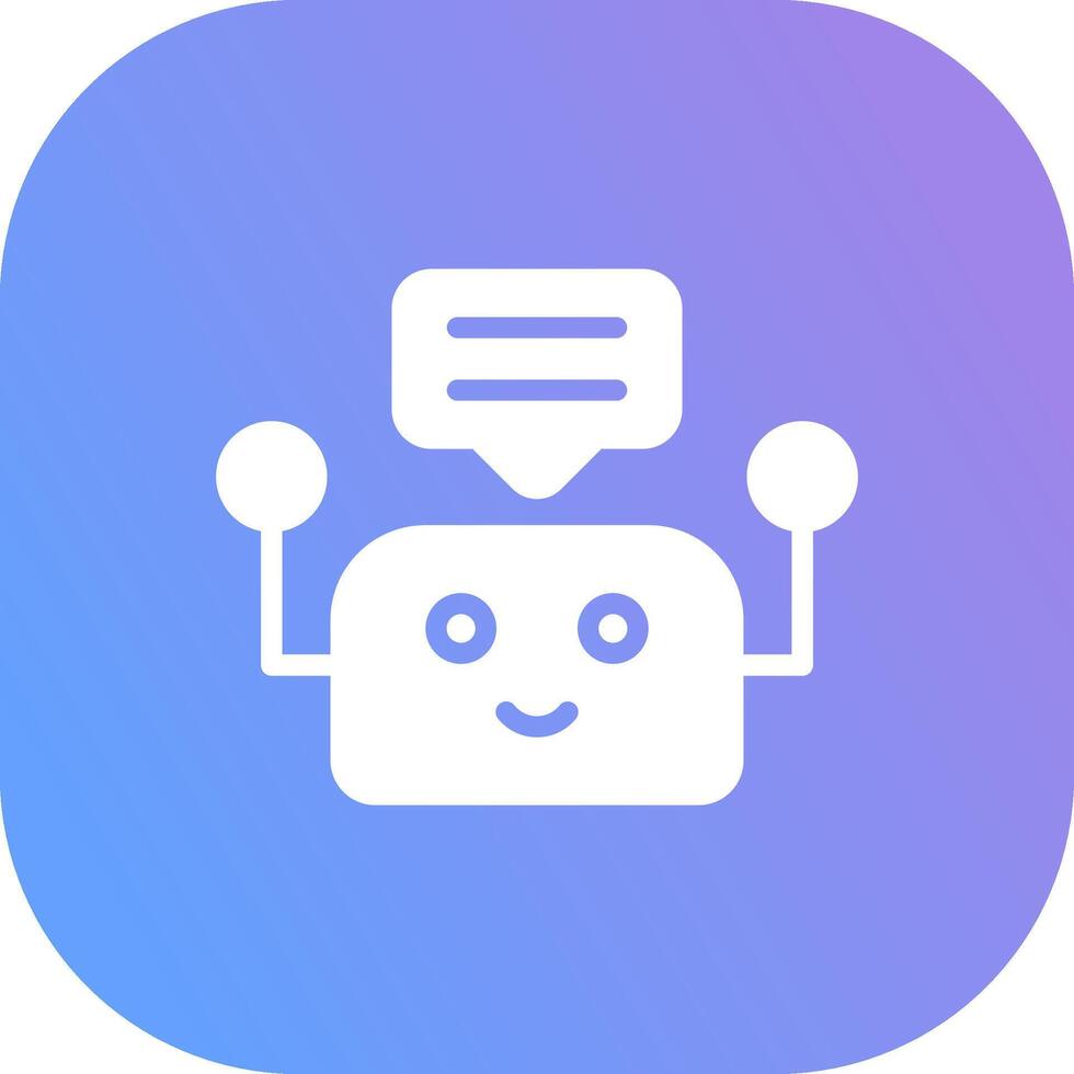 Chatbot Creative Icon Design vector
