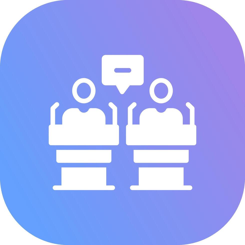 Debate Creative Icon Design vector
