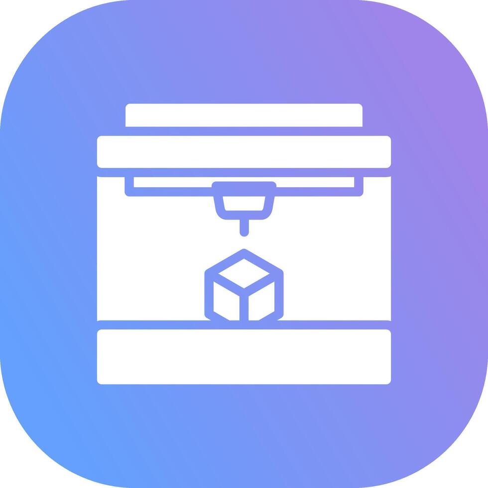 3D Printing Creative Icon Design vector