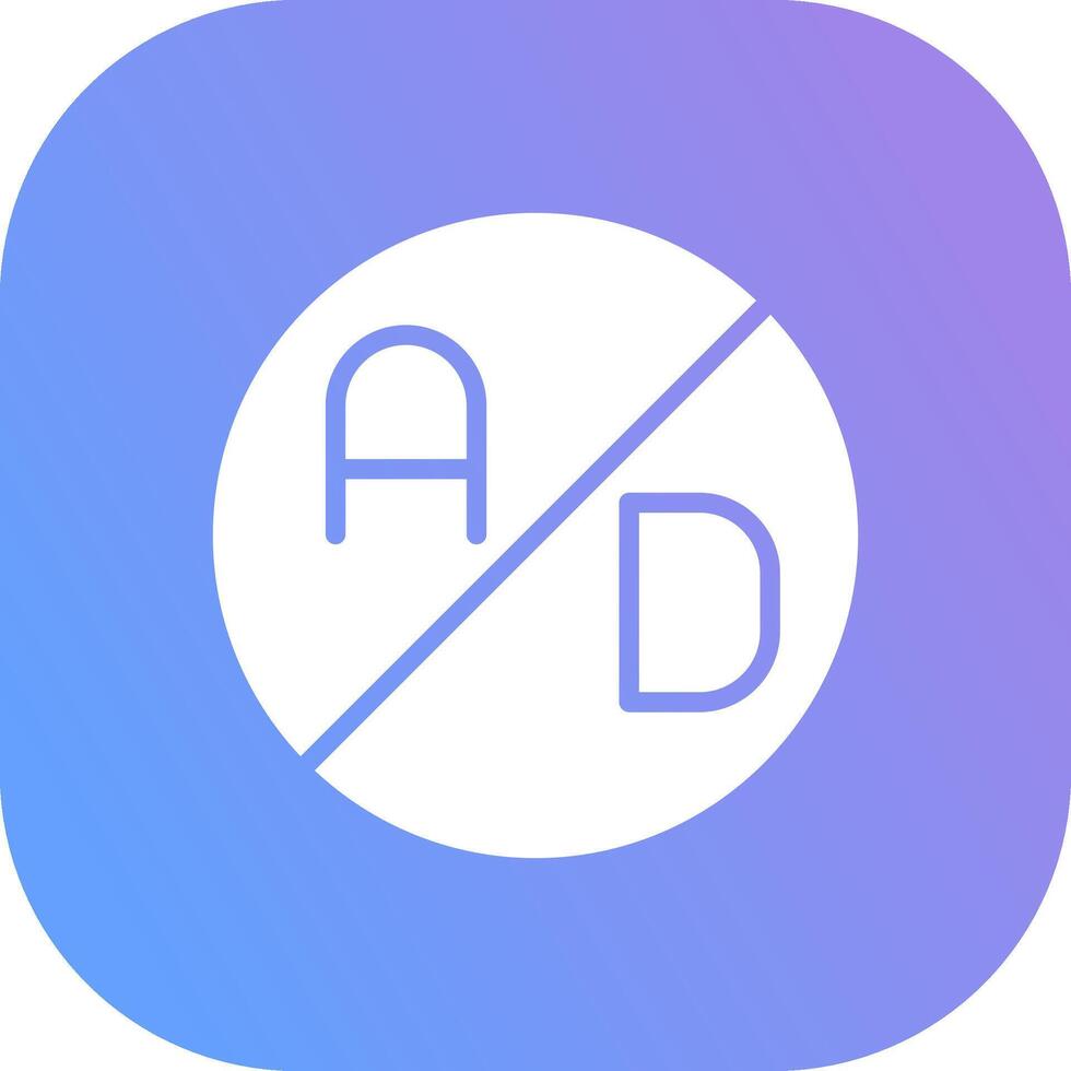 Ad Blocker Creative Icon Design vector