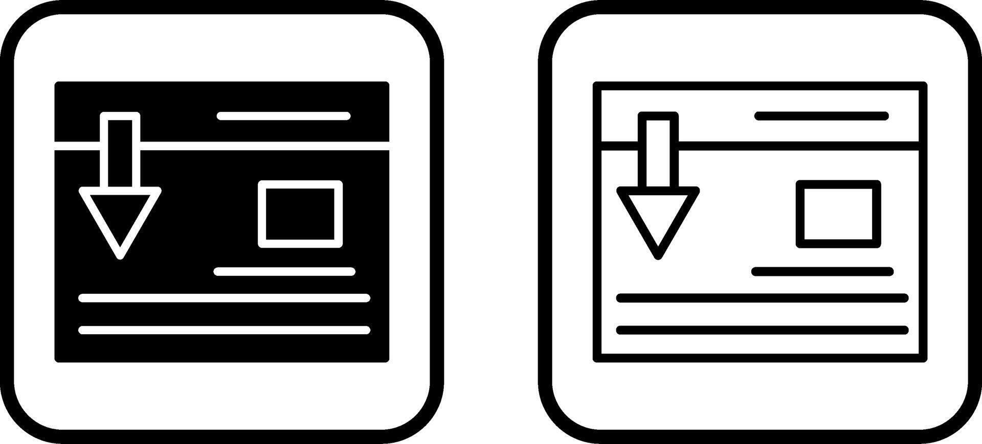 Landing Page Vector Icon