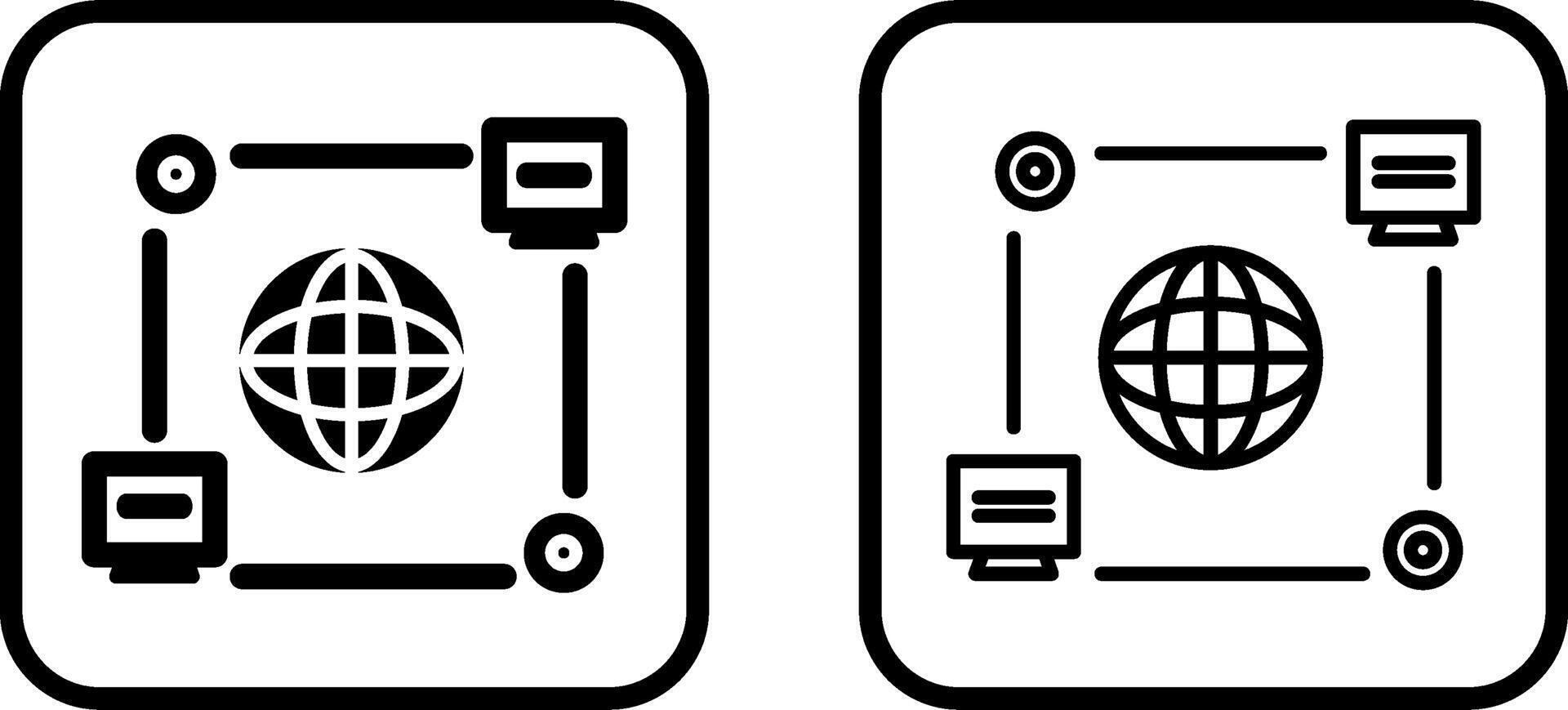 Computer Connection Vector Icon