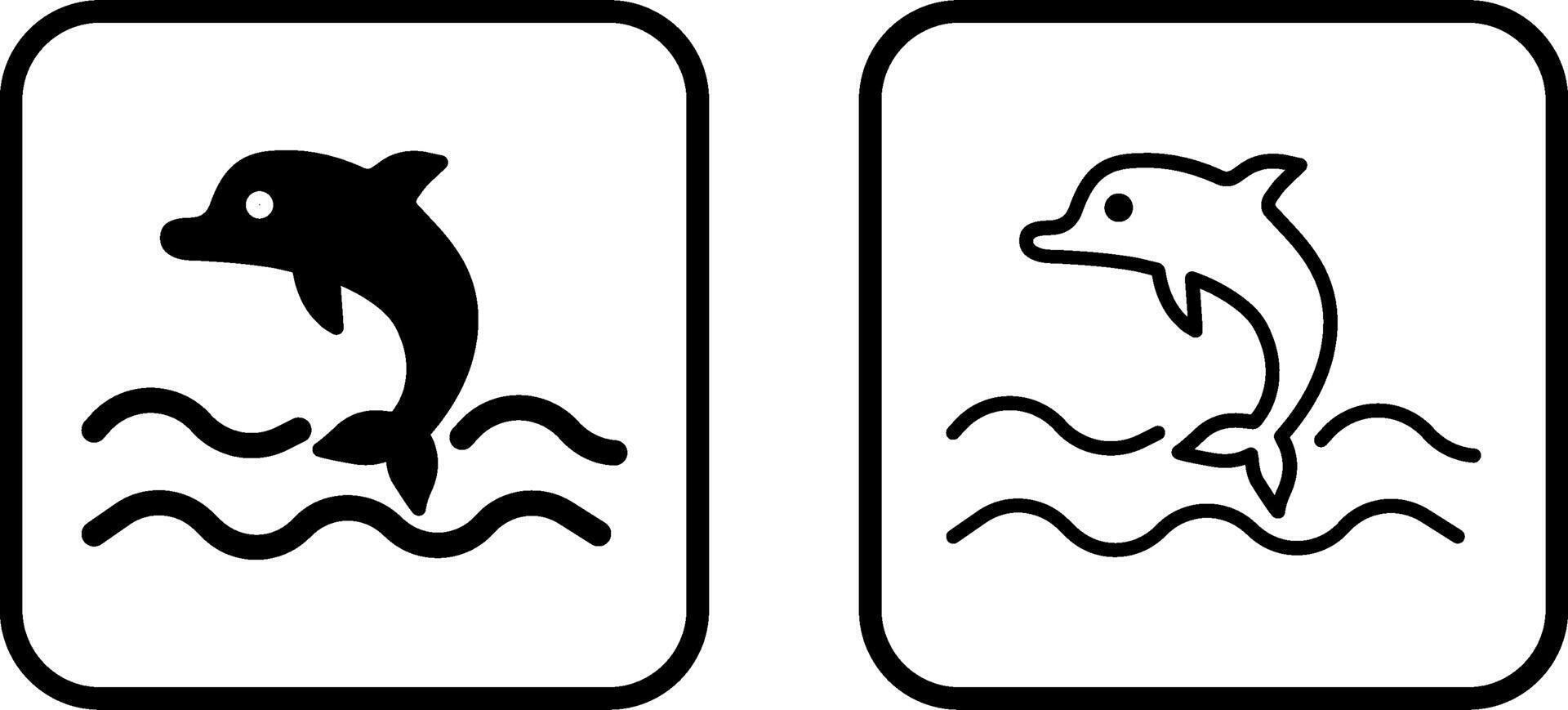 Dolphin Vector Icon