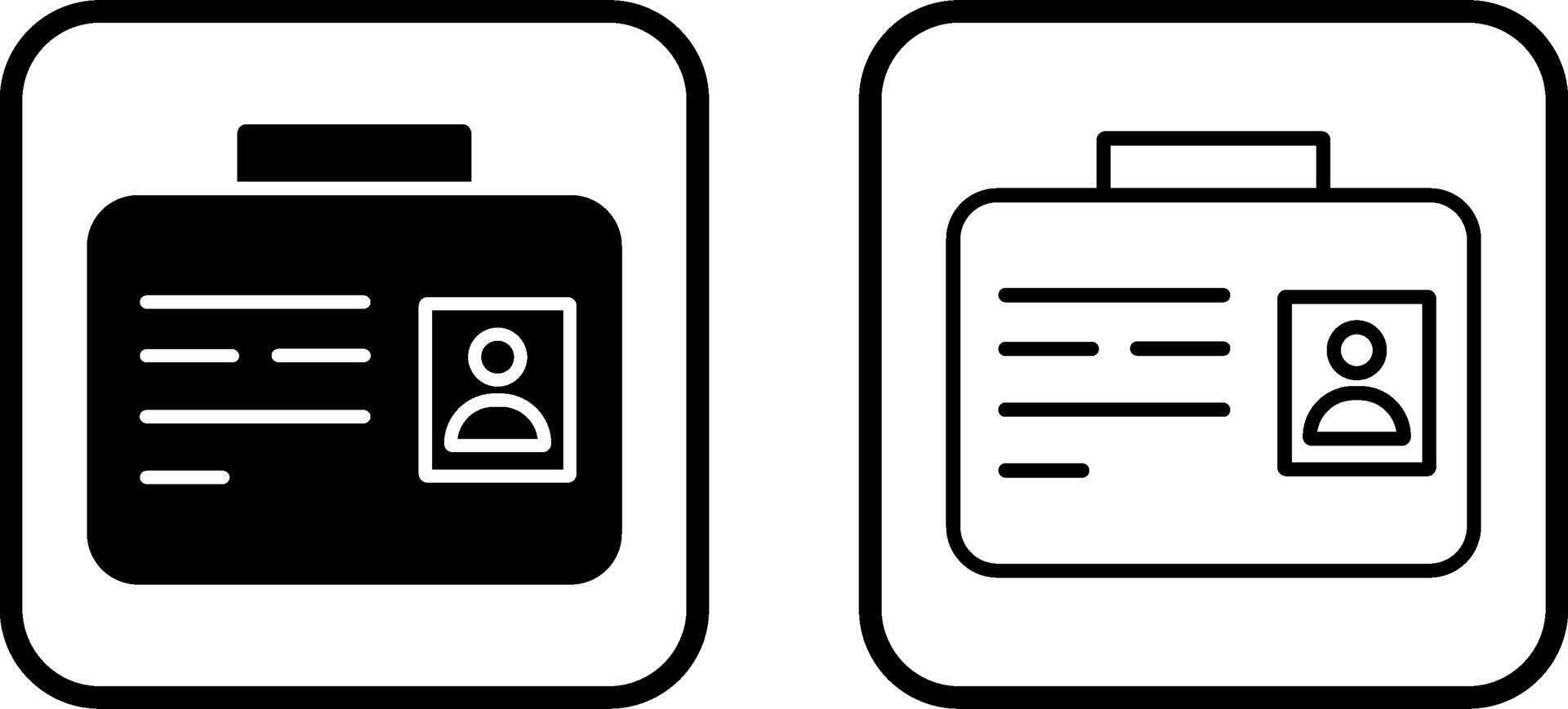 Employee ID Vector Icon