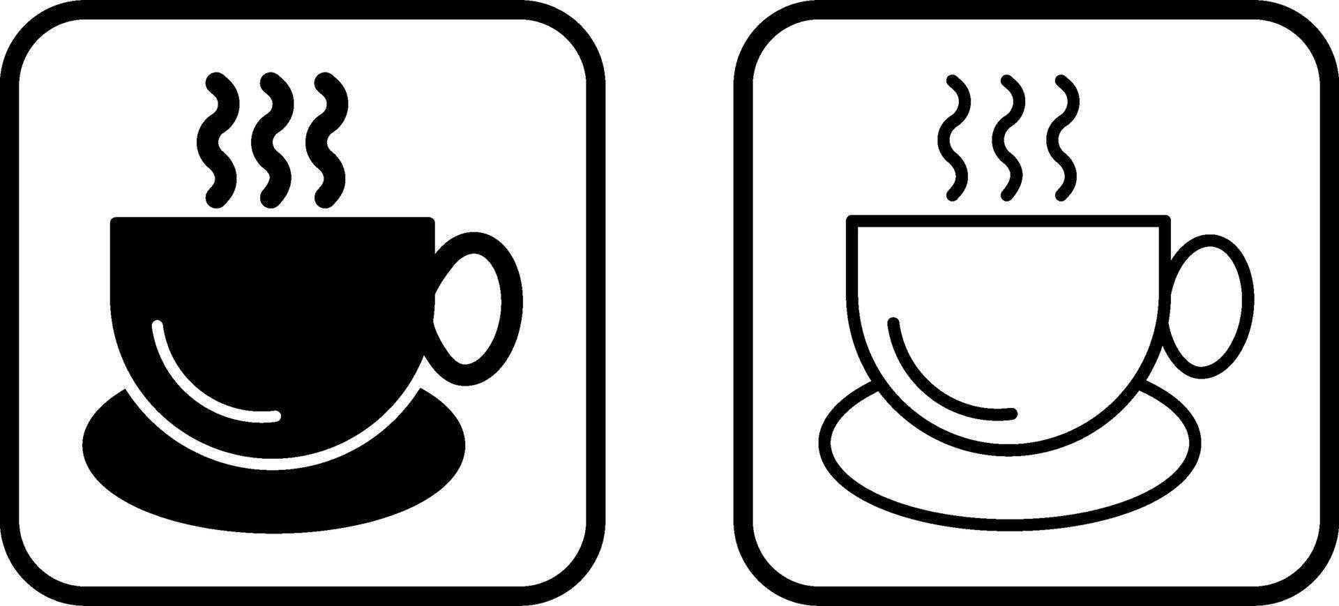 icono de vector de taza de café