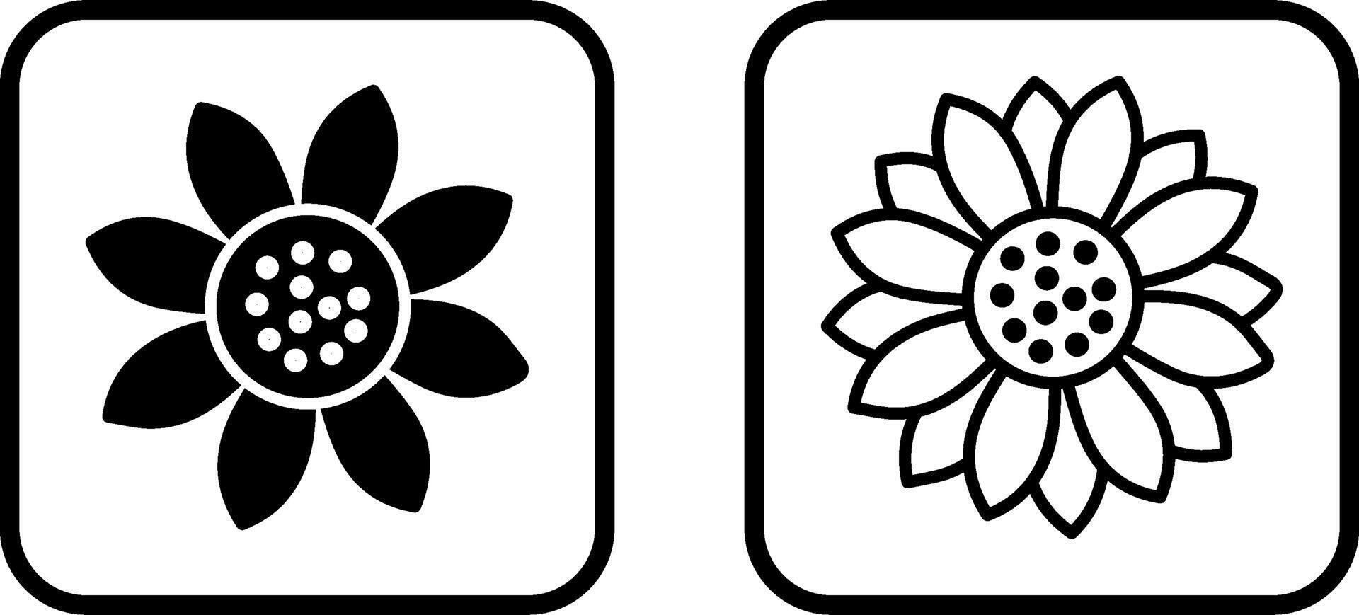 Sunflower Vector Icon