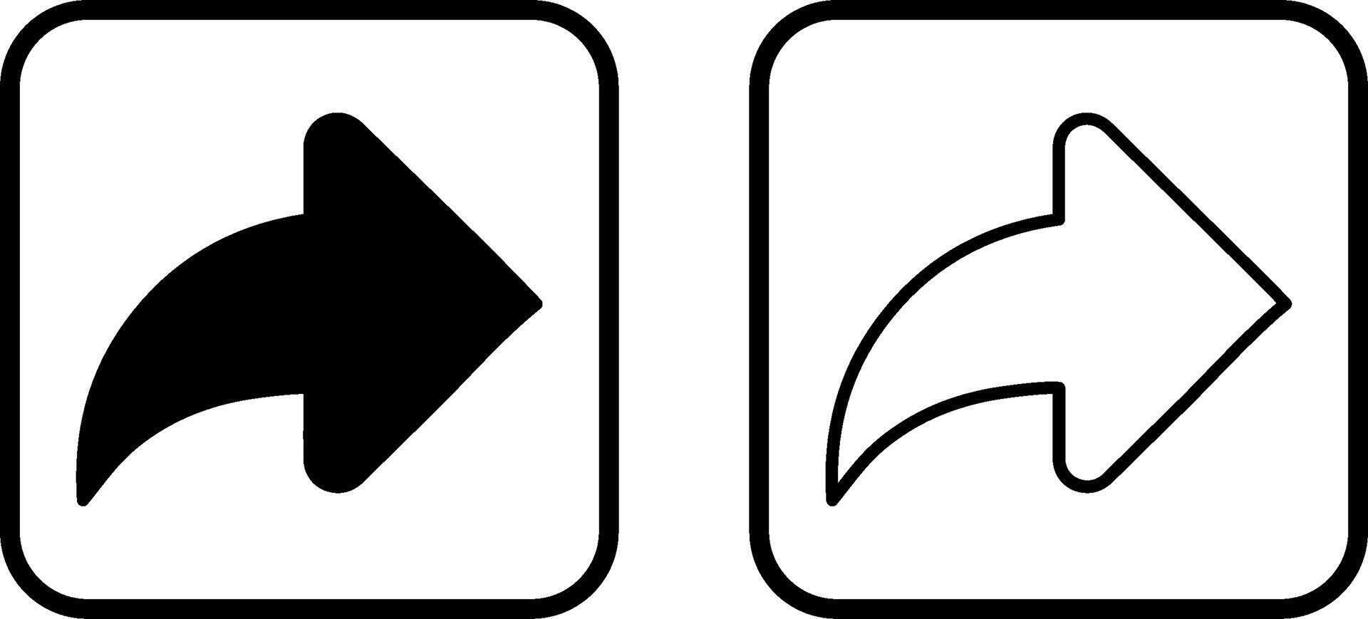 Right Back Arrow Vector Icon