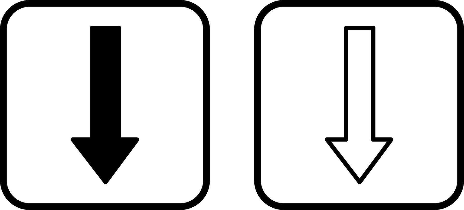 Arrow Down Vector Icon