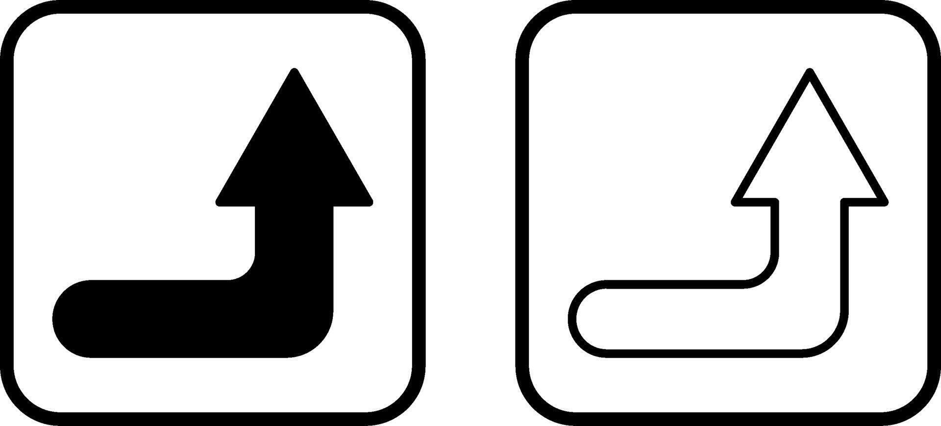 Turn Up Vector Icon