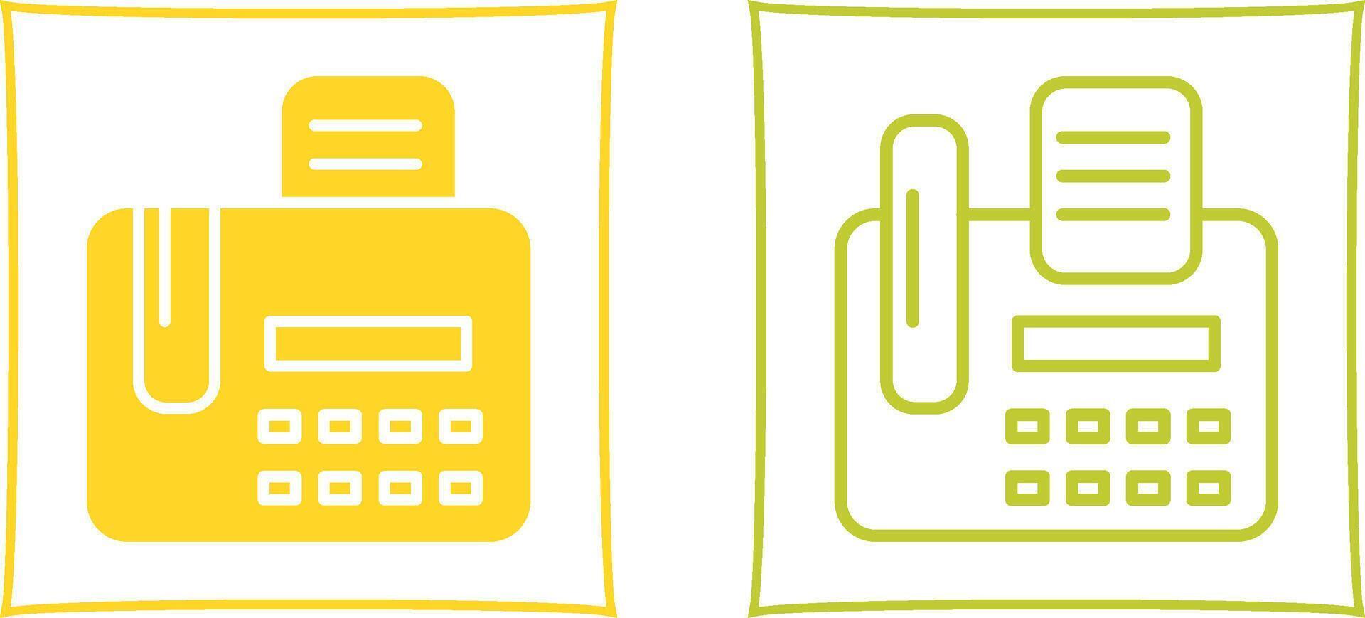 Fax Machine Vector Icon