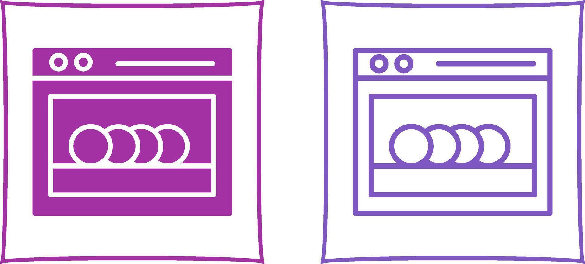 Dishwasher Vector Icon