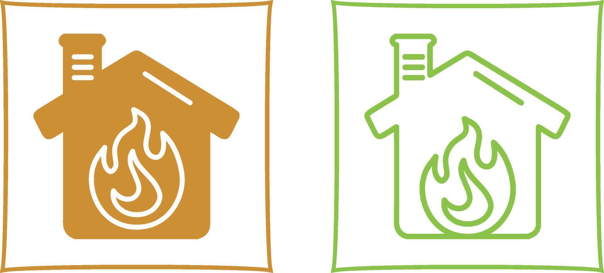Housefire Vector Icon