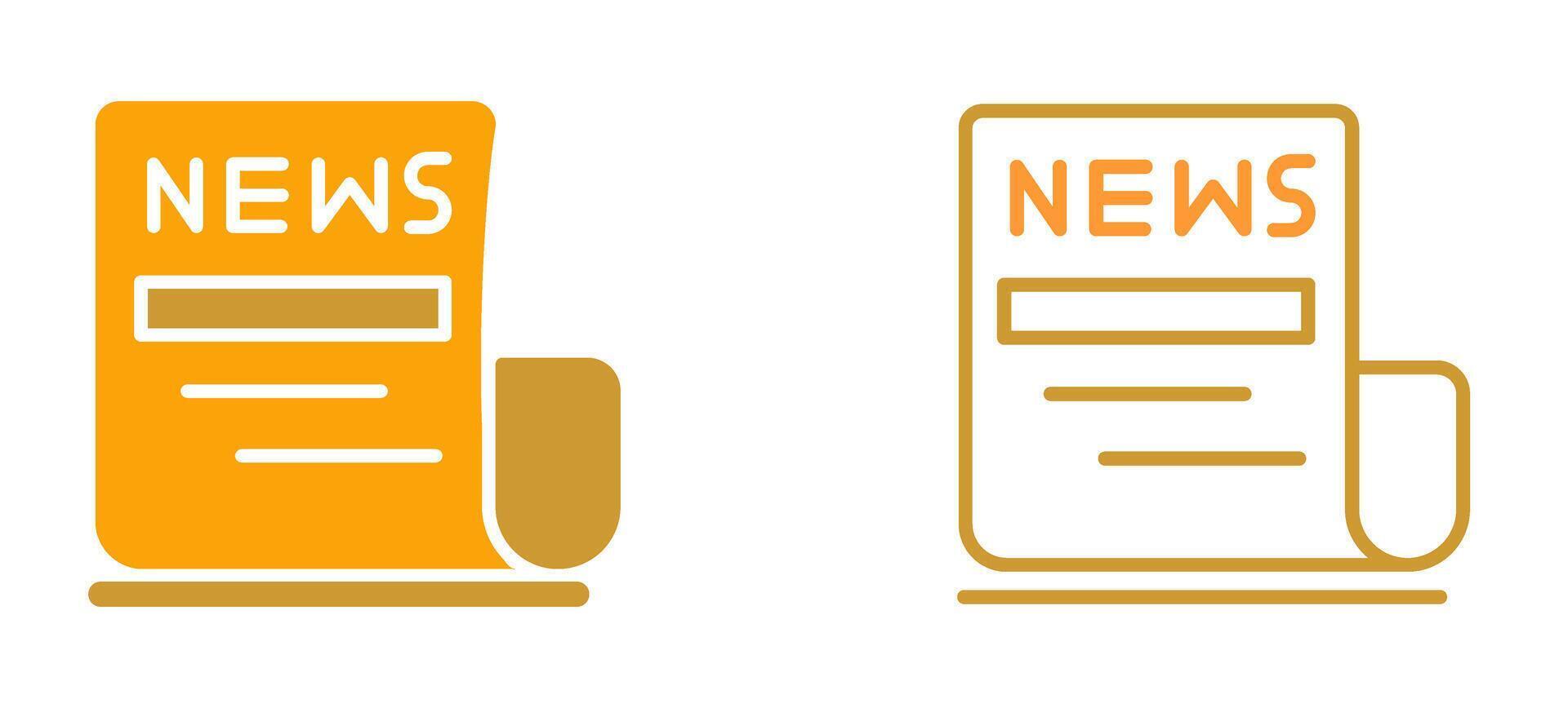 Newspaper Vector Icon