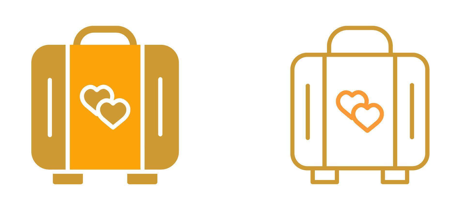 Lover Suitcase Vector Icon