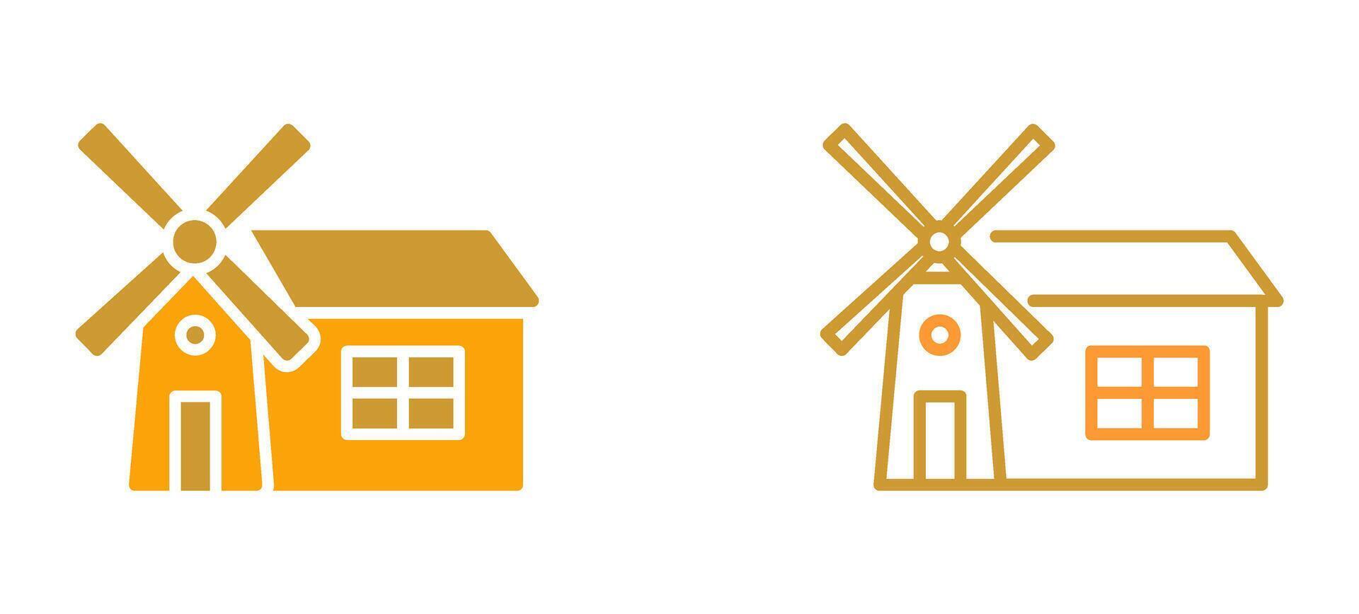 Windmill Vector Icon