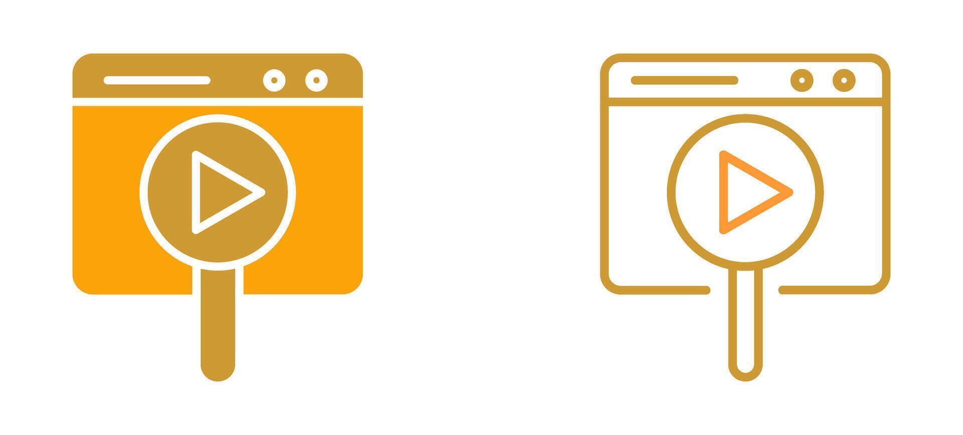 Multimedia Browser Vector Icon