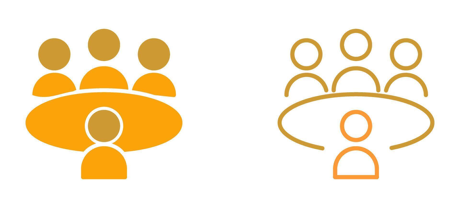 Conference Table Vector Icon