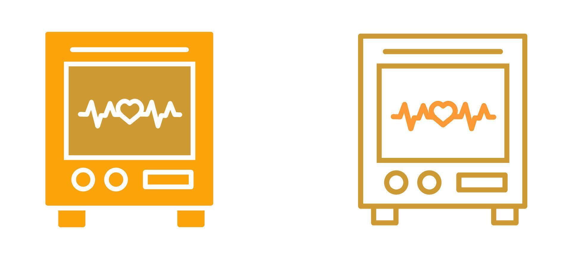 Heart Rate Machine Vector Icon