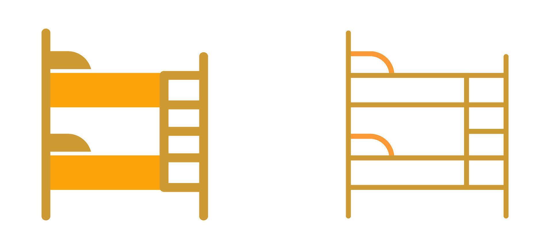 Bunk bed Vector Icon