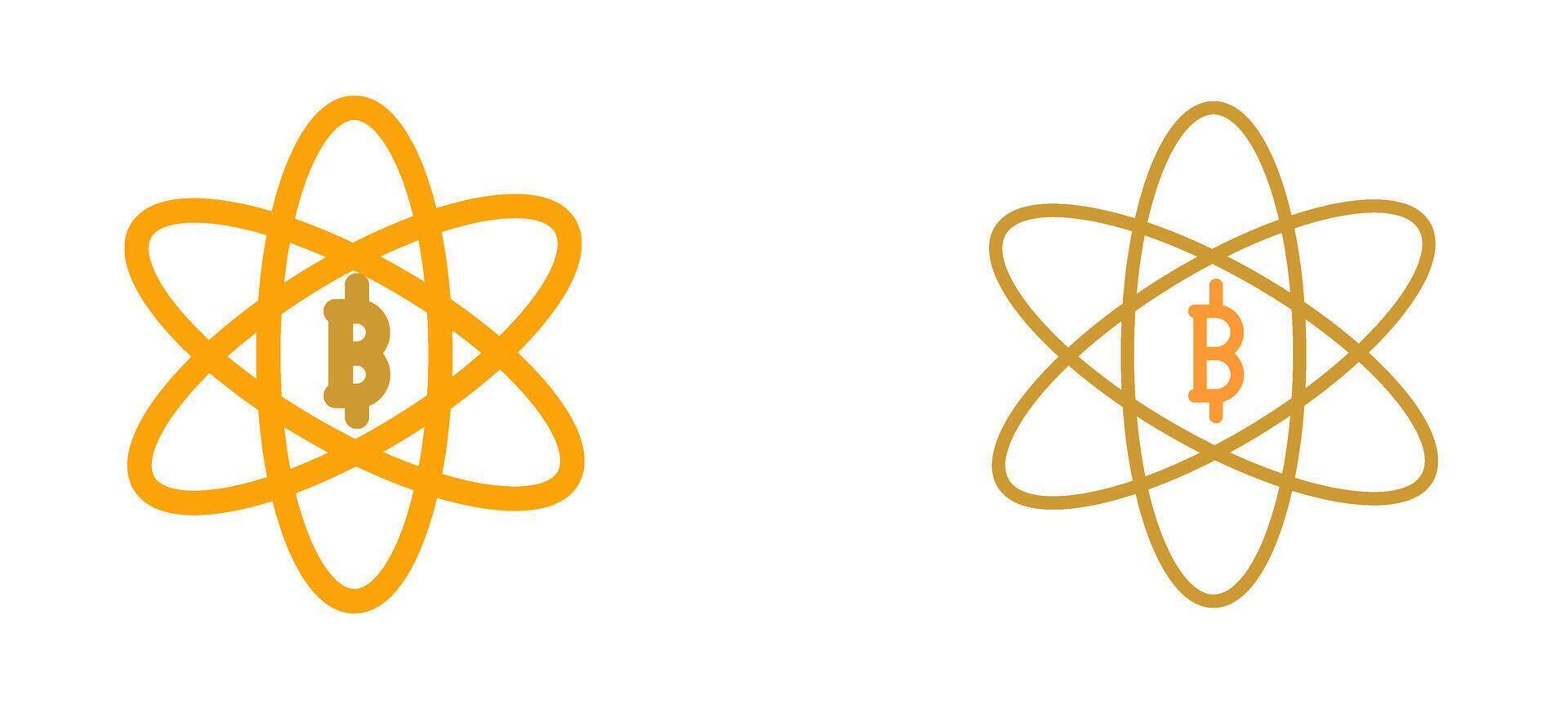 Bitcoin Science Vector Icon