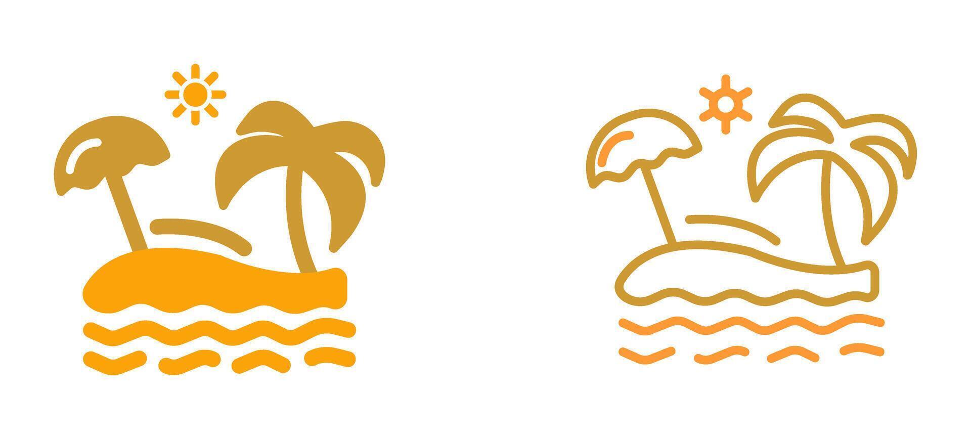 Beach Vector Icon