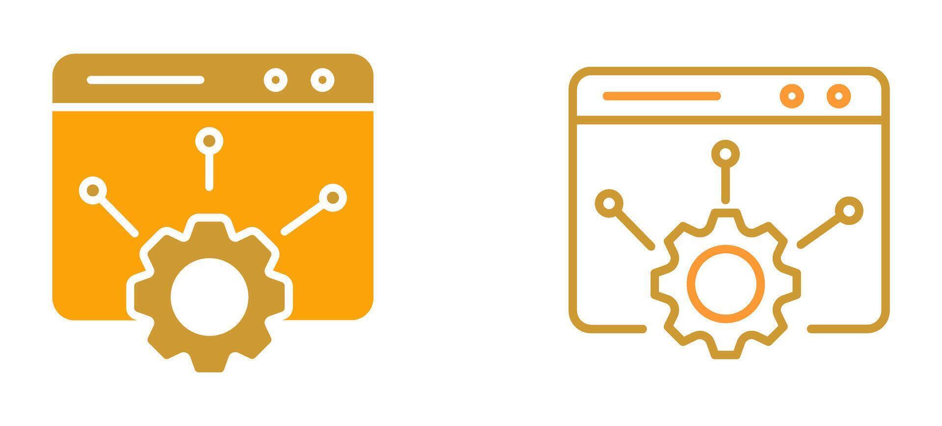 Web Setting Vector Icon