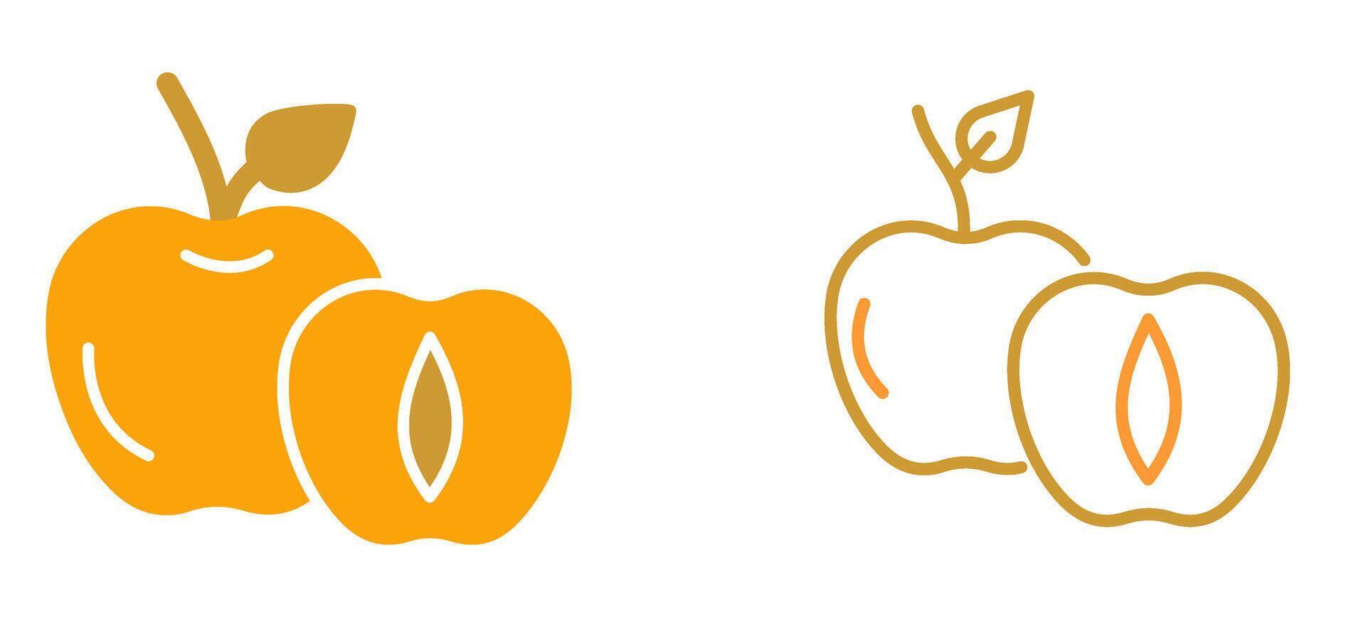 Apricot Vector Icon