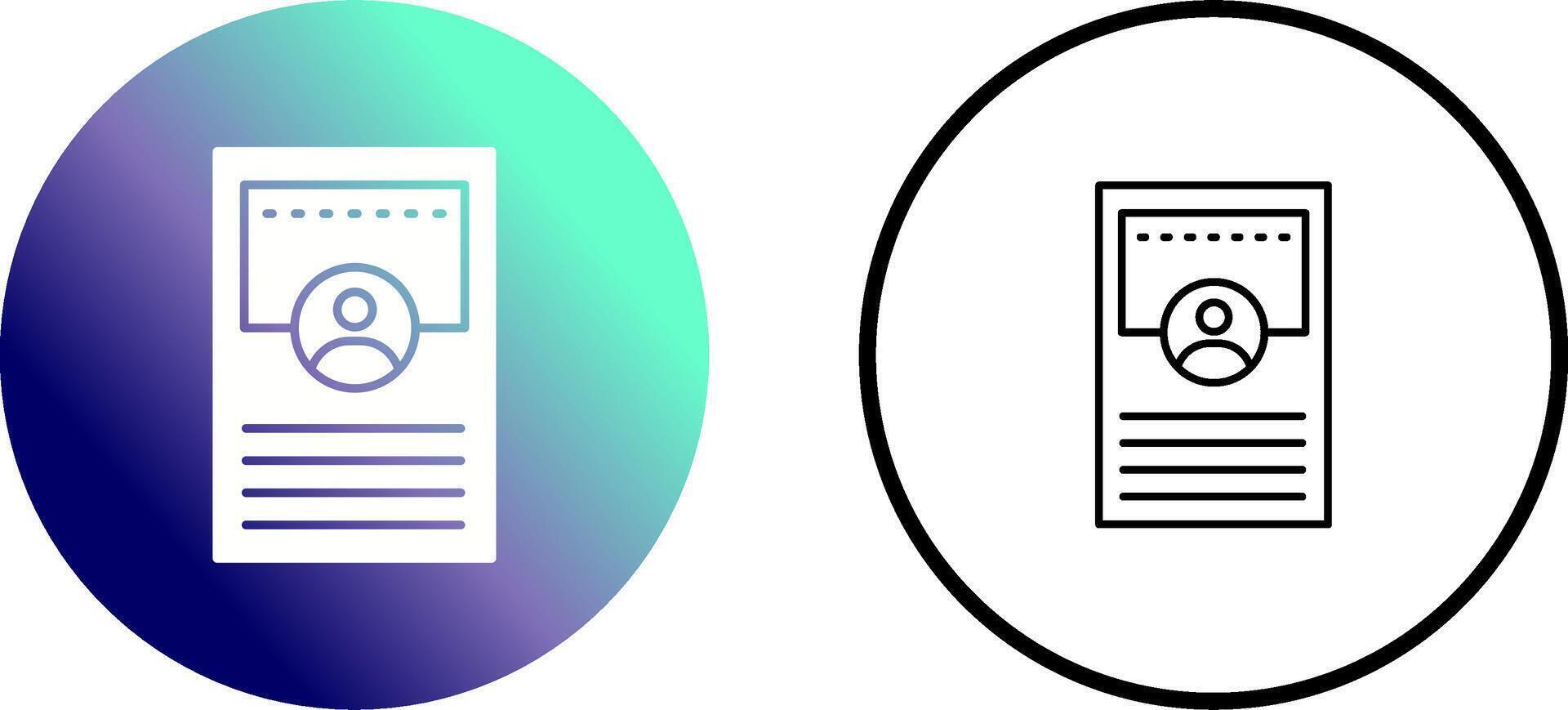 Profile Vector Icon