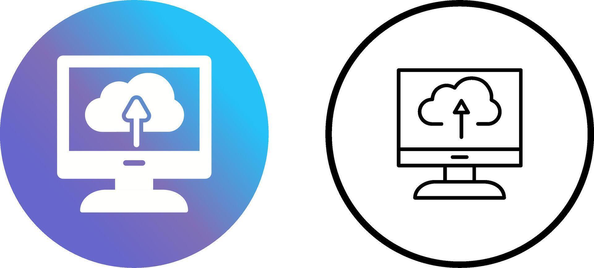 Cloud Backup Vector Icon