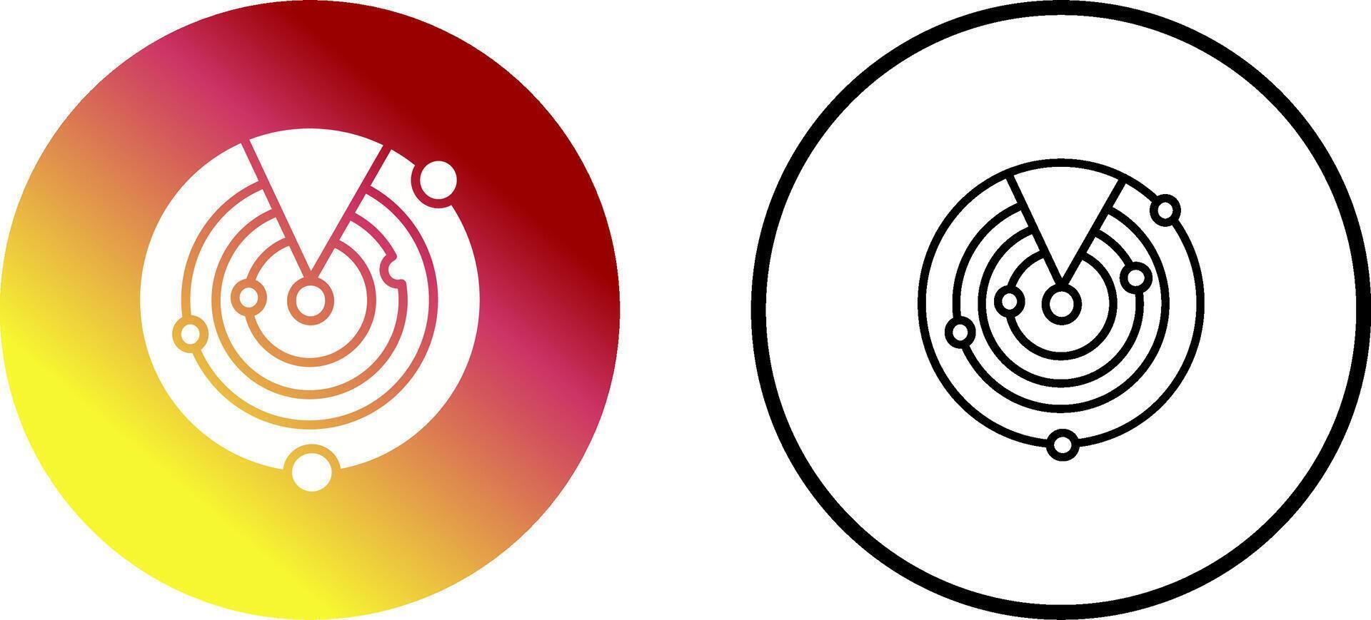 Radar Screen Vector Icon