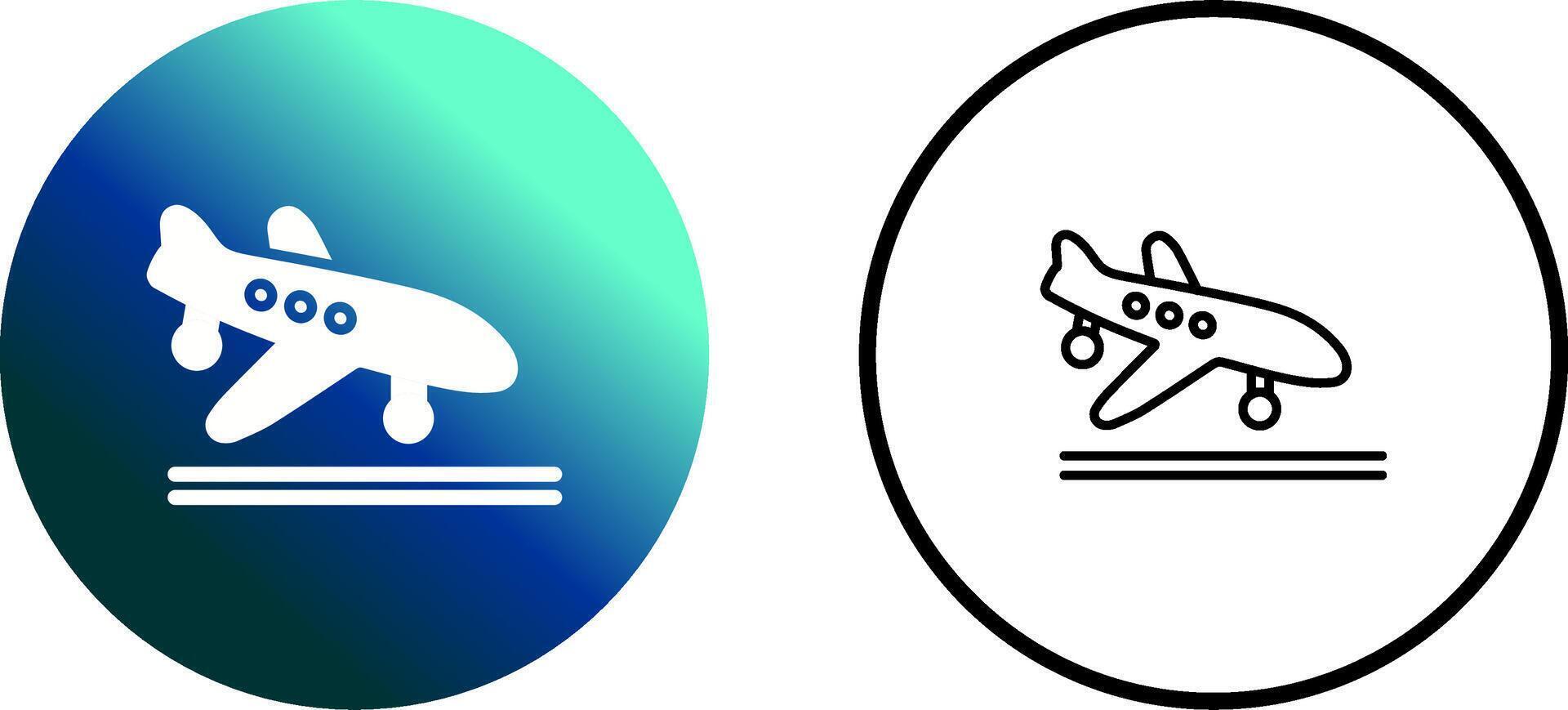 Flight Landing Vector Icon