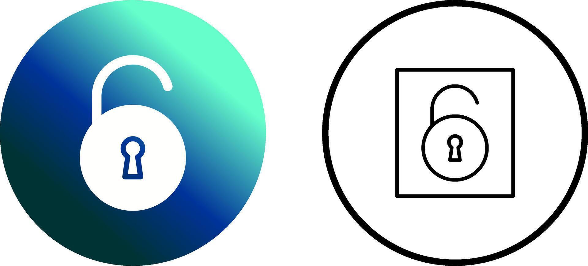 Open Lock Vector Icon