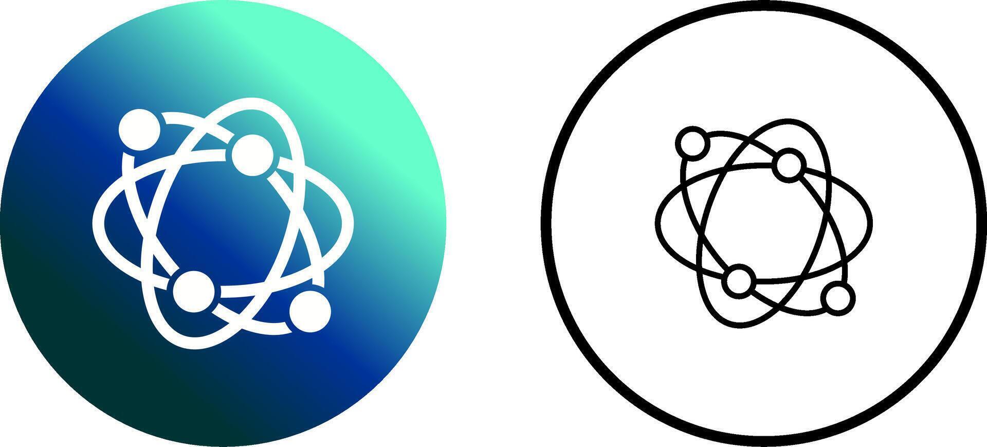 Atomic Structure Vector Icon