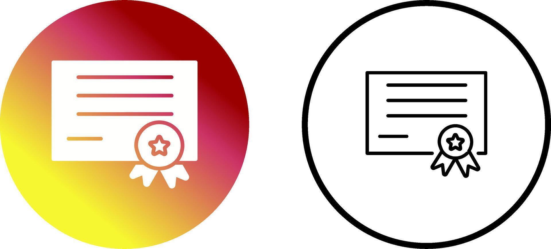 Diploma Vector Icon
