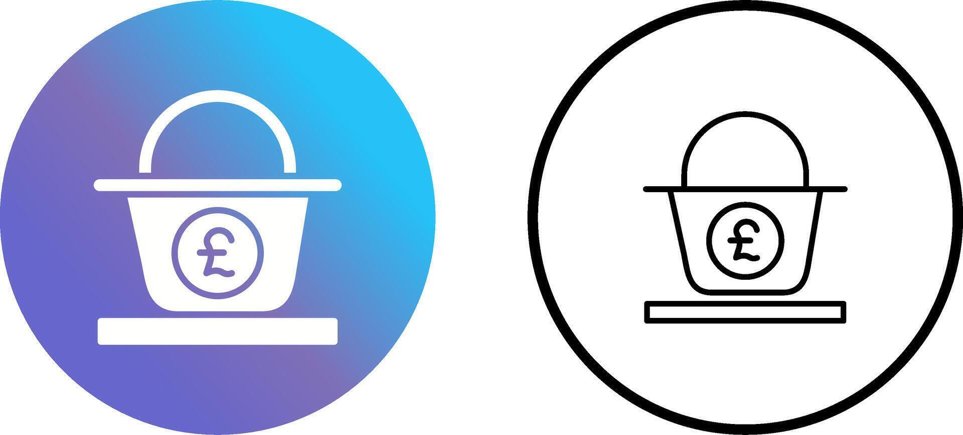 Pound Basket Vector Icon