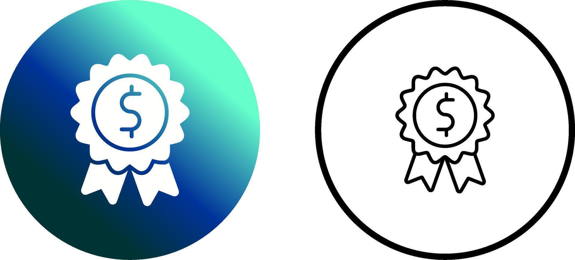 Dollar Badge Vector Icon