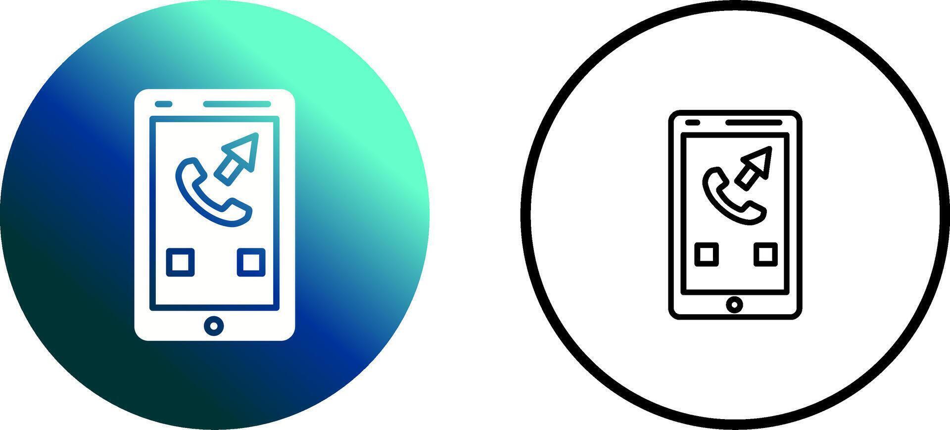 Outgoing Call Vector Icon