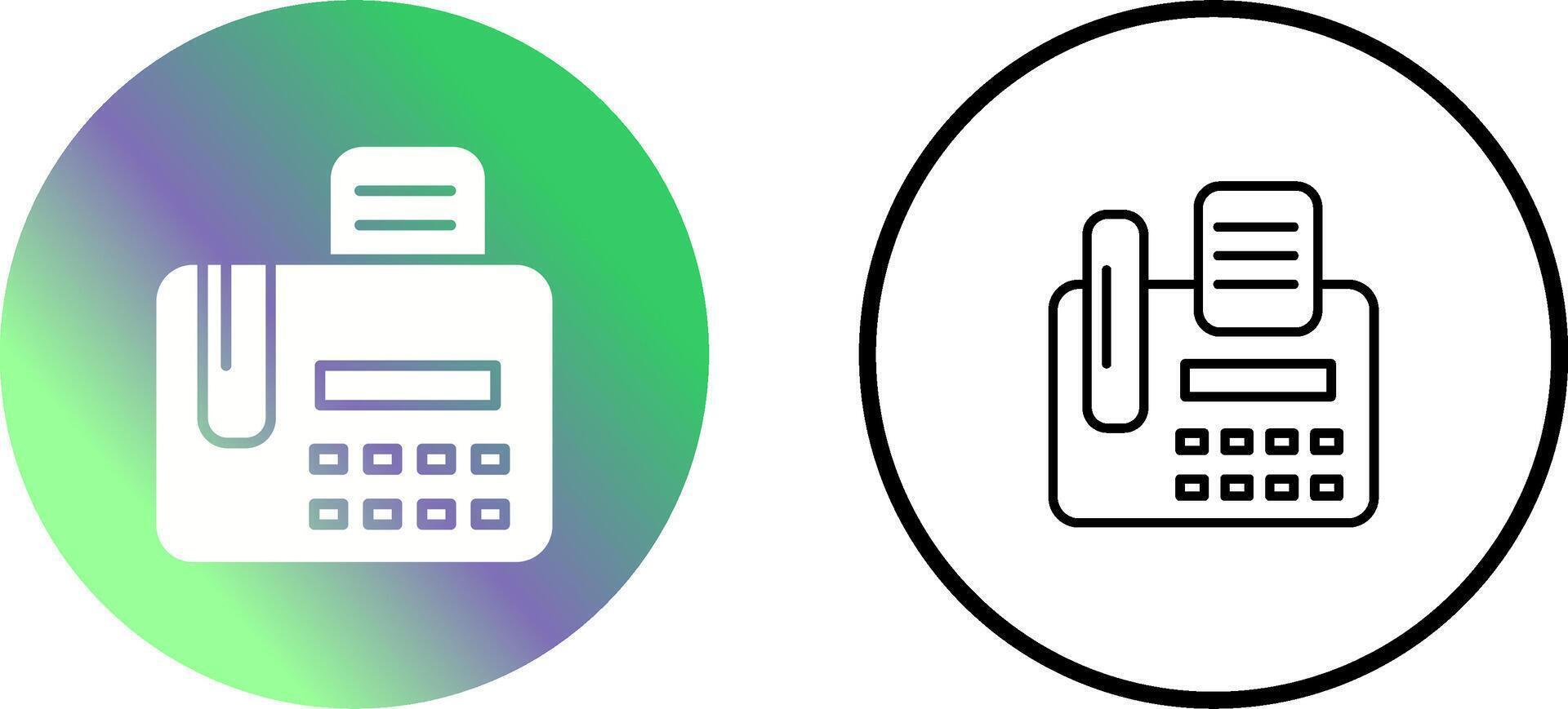 Fax Machine Vector Icon