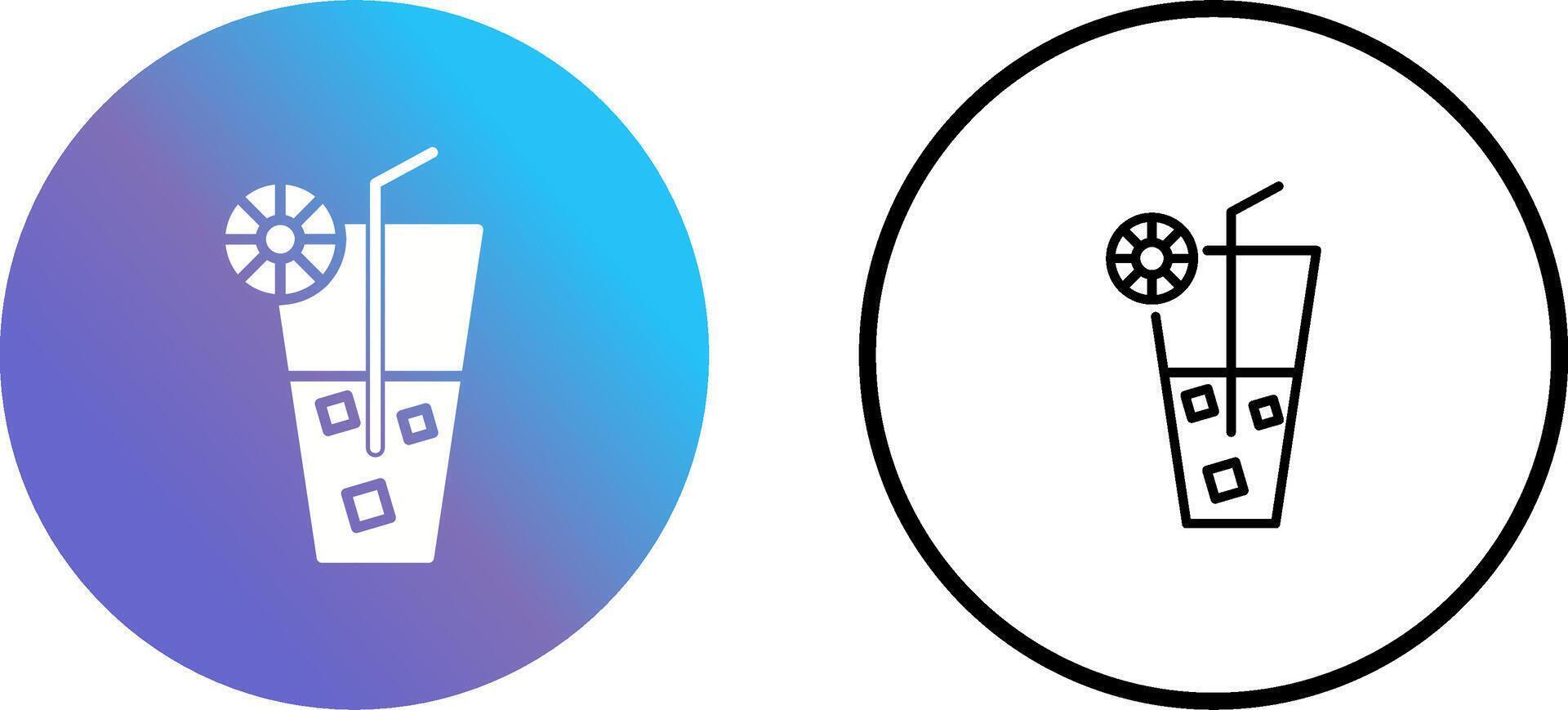 Rainbow Drink Vector Icon