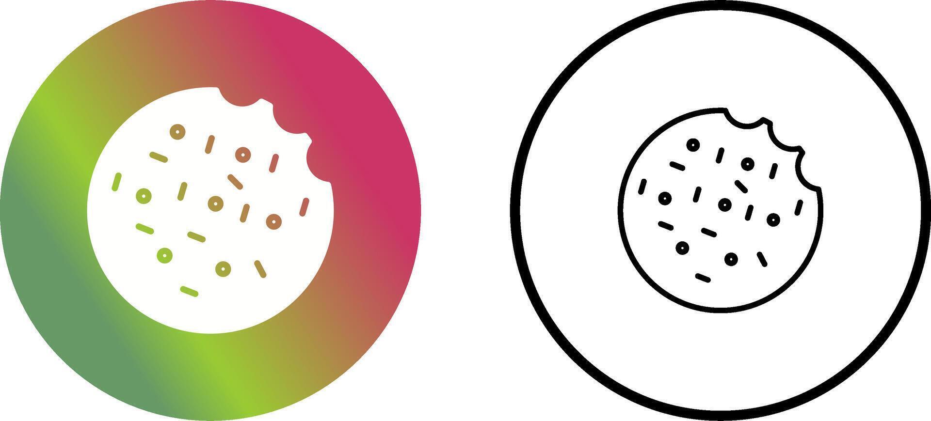 icono de vector de galleta