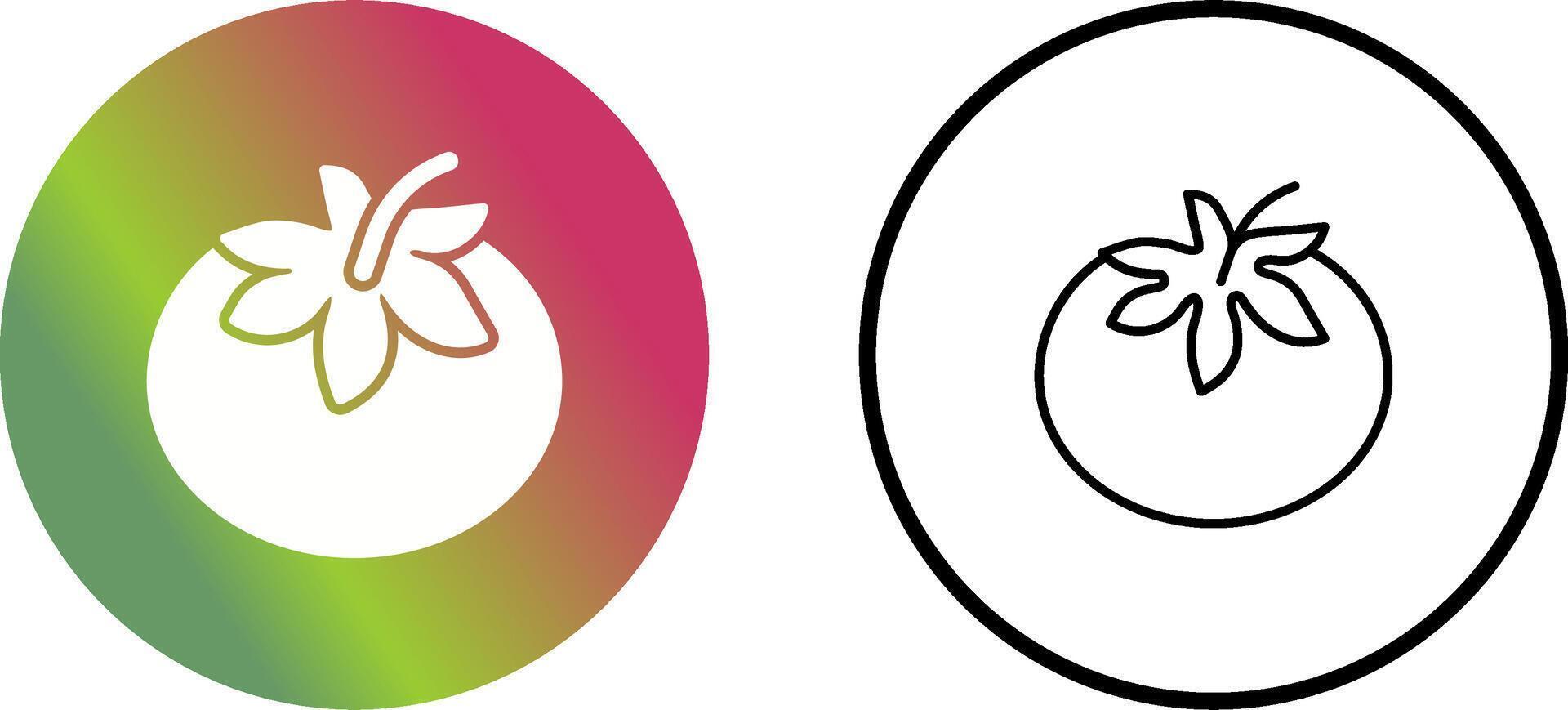 icono de vector de tomate